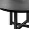 Homeroots 52" Black Solid Wood Round Top Dining Table 712149 - alternate 5