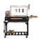 Koolmore 72 in. Argentine Santa Maria Charcoal and Wood Grill, Adjustable Outdoor BBQ, Black KM-OG-AW-72 - alternate 1