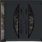 Vdomdoors Metal Double Doors Deux 6501 Black Enamel Opaque Black Glass 1 Sidelight Entry Modern Painted 86x96 DEUX6501DEXD-BLK-W72+14xH96-RH-I - alternate 3
