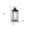 Homeroots Set of Three Gray Distressed Geometric Glass And Metal Floor Lantern Candle Holders, 3PK 516440 - alternate 4