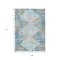 Homeroots 9' X 12' Teal Blue And Beige Geometric Washable Indoor Outdoor Area Rug 632015 - alternate 6