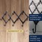Kings County Tools Accordion Wall Hanger Forged Iron Hat Rack with 10 Hooks Wall Organizer for Entryway, or Mudroom GW89A05-34 - alternate 3