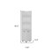 Homeroots 15" Black And White Accent Cabinet With Four Shelves 518207 - alternate 3