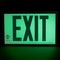 Brady Glo Exit Sign W Frame 7.5X13 1Side Gn/Wt 1056876 - alternate 3