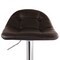 Elama 2 Piece Adjustable Faux Leather Bar Stool in Dark Brown with Chrome Base ELM-718-BRWN - alternate 7