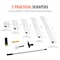 Vevor Drywall Skimming Blade Set Putty Knife 10/16/24/32/40 inch with Handle XSJ-24-S003 - alternate 4