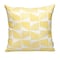 Homeroots 18" Yellow and White Geometric Cotton Throw Pillow With Embroidery 529273 - alternate 5