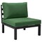 Leisuremod Hamilton 6-Piece Aluminum Patio Conversation Set With Cushions, Green HSBL-6G - alternate 3