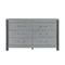 Homeroots 62" Silver Wood Six Drawer Double Dresser 633706 - alternate 6