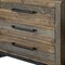 Homeroots 37" Brown and Gray Solid Wood Three Drawer Chest 524595 - alternate 7
