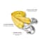 Performance Tool Performance Tool  2 in. x 20 ft. Emergency Tow Strap with Hooks PRTW1822 - alternate 2