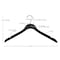 Nahanco 17in Low Gloss White Wooden SlimLine Shirt/Dress Hanger, 50PK SL7011750 - alternate 4