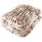 Lavish Home Oversized Ruched Faux Fur Blanket Plush Polyester Faux Fur Queen-Size Throw for Sofas & Beds HT-THROW1-TP - alternate 7