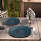 Smarty Had A Party Navy w/Gold Rim Organic Round Plastic Dinnerware  Set (120 Dinner Plates+120 Salad Plates), 240PK 930NGVP-CASE - alternate 1