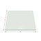Fab Glass And Mirror Square Tempered Glass Table Top, 19in Inch, Clear, Wall Mirror, Safety Backing, Clear Finish 19SQR10THPETE - alternate 3