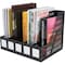 Advantus 5compartment MagazineLiterature File, Black AVT34092 - alternate 2