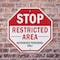 Signmission Stop Restricted Area Authorized Per, 10 inch X 10 inch, Aluminum Metal Signs, 2PK OC-A-2PACK-10-273 - alternate 3