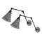 Jonathan Y Rover 7" Classic Industrial Metal Adjustable Arm LED Wall Sconce, Gray/Black, 2PK JYL7462H-SET2 - alternate 6