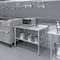 Amgood 30 in. x 48 in. Stainless Steel Work Table with 1.5 in. Backsplash, Metal Kitchen Food Prep Table AMG WT-3048-BS-Z - alternate 3