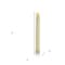 Homeroots Set of Two Ivory Flameless Taper Candle, 2PK 485141 - alternate 5