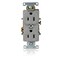Leviton Dup Rec 15A 125V Self-Gr Gry L5262-GY - alternate 1