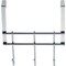 Simple Spaces Door Garment Hook, Each Hook: 4.8 lb, 3-Hook, Steel, Chrome, Hanging Mounting HK06-CH - alternate 3
