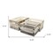 Homeroots Set of Three Black Off White And Walnut Solid Wood Crate, 3PK 487706 - alternate 6