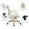 Leisuremod Benmar Leather Office Chair with Gold Frame, Tan BOG19TL - alternate 7