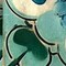 Homeroots 8" x 8" Blue And Green Vinyl Arabesque Peel And Stick Removable Tiles 572063 - alternate 6