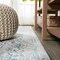 Jonathan Y Tidal Modern Strie' Gray/Turquoise 2 ft. x 10 ft. Runner Rug SOR202A-210 - alternate 5