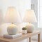 Jonathan Y Asher 18.25" Minimalist Scandinavian Resin/Iron Gourd LED Table Lamp, Matte Cream, 2PK JYL5602B-SET2 - alternate 7
