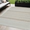 Homeroots 5' X 7' Beige And Brown Geometric Distressed Indoor Outdoor Area Rug 558747 - alternate 1