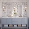 Apollo Tile Verre 10.63 in. x 11.7 in. Matte White Glass Mosaic Wall and Floor Tile 8.6 sq ft/case - 10 pack SEA88EL08WTA - alternate 3