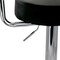 Elama 2 Piece Faux Leather Retro Adjustable Bar Stool in Black with Chrome Handles and Base ELM-709-BLK - alternate 7