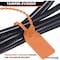 Kable Kontrol Pull Tight Cable Zip Tie Seals, Numbered Tamper Evident, 12in L, 50 Lbs Strength, Orange, 50PK CTPT-12-50-OR - alternate 3