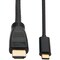 Tripp Lite USB C to HDMI Adapter Cable USB 3.1 Gen 1 4K M/M USB-C Black 3ft U444-003-H4K6BM - alternate 1