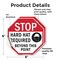 Signmission Stop Hard Hat Required Beyond This, 6 inch X 6 inch, Vinyl Decal, 2PK OC-D-2PACK-6-121 - alternate 3