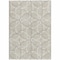 Homeroots 10' X 14' Beige And Ivory Geometric Washable Indoor Outdoor Area Rug 612988 - alternate 2