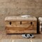 Homeroots 35in Beige and Brown Tufted Genuine Leather and Solid Wood Upholstered Storage Bench With Flip Top 723832 - alternate 8
