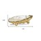 Homeroots 8in Gold Resin Handmade Trinket Tray 713013 - alternate 6