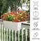 Pure Garden Railing Planter 20.75 in Flower Box w/ Drainage Insert 6-Gallon Outdoor Planter Box 50-LG1463 - alternate 6