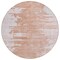 Homeroots 8' Terra Cotta Salmon And Copper Round Abstract Washable Indoor Outdoor Area Rug 582454 - alternate 6