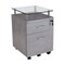 Homeroots 16" Gray Wood Drawer Filing Cabinet 723069 - alternate 1