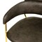 Leisuremod Axis Collection Modern Gold Dining Chair in Charcoal ACG22CH - alternate 6
