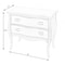 Homeroots 34" Brown Solid Wood Two Drawer Dresser 389784 - alternate 7