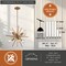 Vaxcel Estelle 6-Light 19 in W Brass Gold Mid-Century Modern Sputnik Pendant Ceiling Fixture P0238R - alternate 8