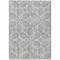 Homeroots 9' X 12' Gray And Ivory Geometric Washable Indoor Outdoor Area Rug 613011 - alternate 7
