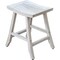 Homeroots 24" X 15" White Teak Square Shower Bench 376787 - alternate 7