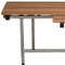 Homeroots 18" X 34" Brown Teak Wall Mount Rectangular Shower Bench With Legs 549361 - alternate 3