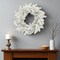 Homeroots 25" White Flocked Pine Christmas Artificial Wreath 634631 - alternate 4